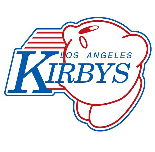 LA Kirbys logo DIY iron on transfer (heat transfer)